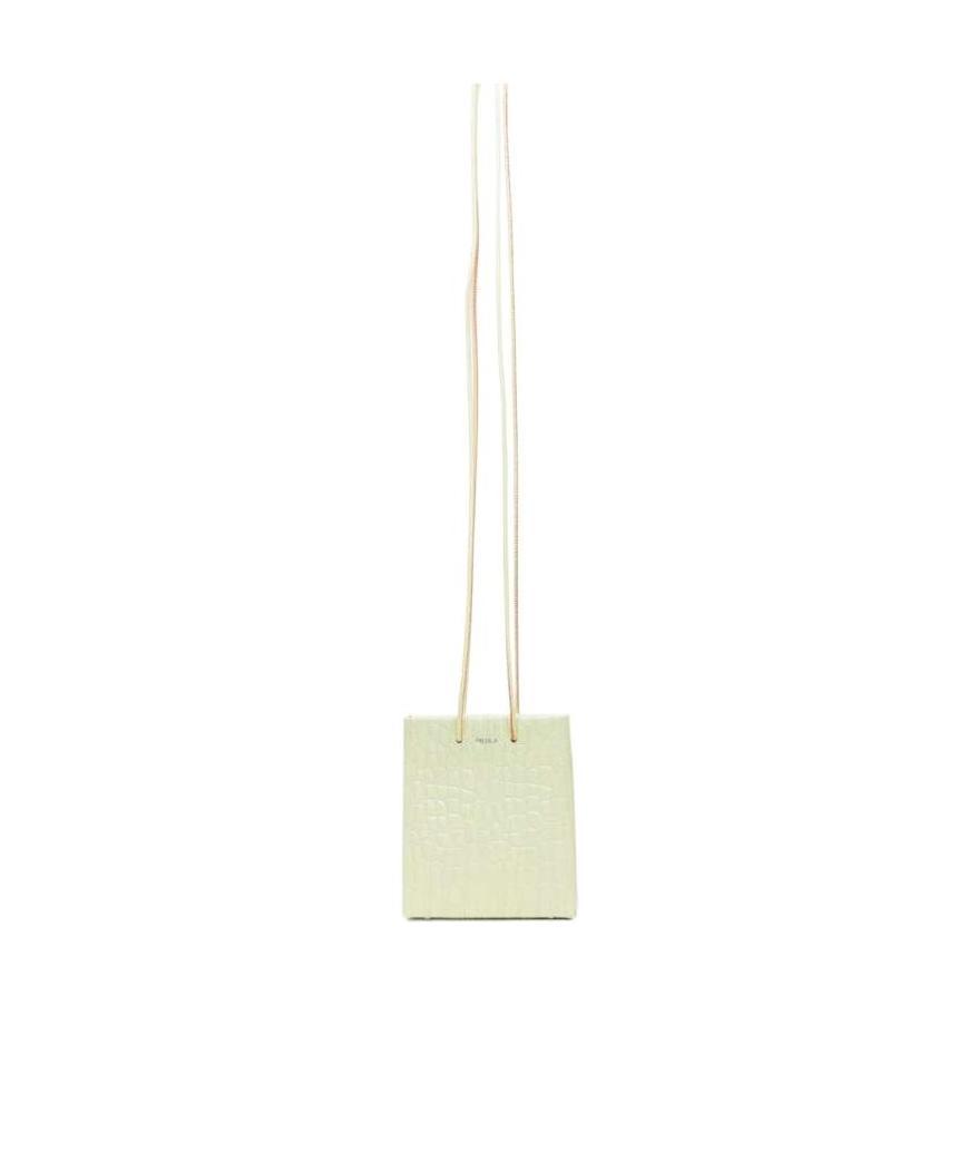 Medea Long Shoulder Strap Satchel In Nude