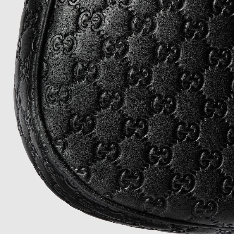 Gucci Women Gg Emblem Large Shoulder Bag In Black