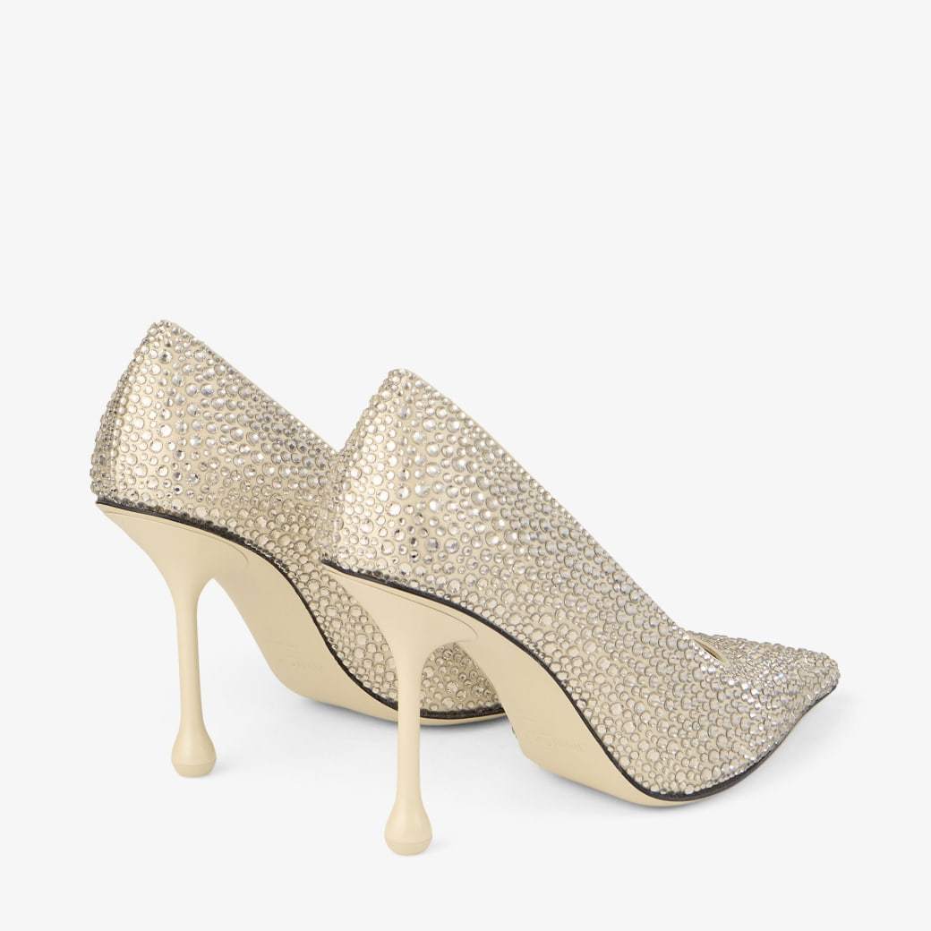 Jimmy Choo 95mm Ixia Leather Pumps In Yellow