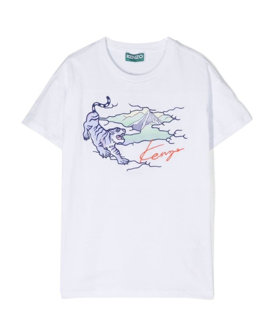 KENZO T-SHIRT WITH ROUND NECK AND SHORT SLEEVES