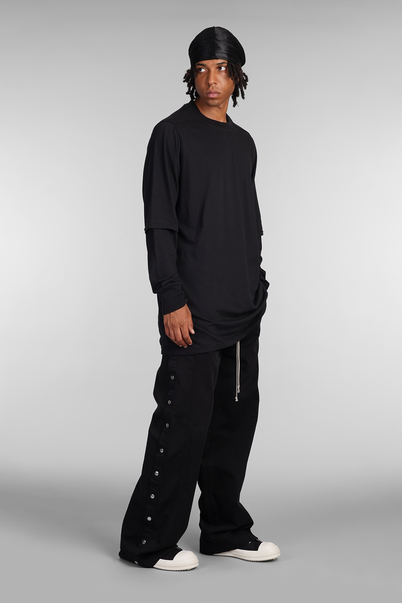 Rick Owens Drkshdw Drawstring Casual Pants In Black