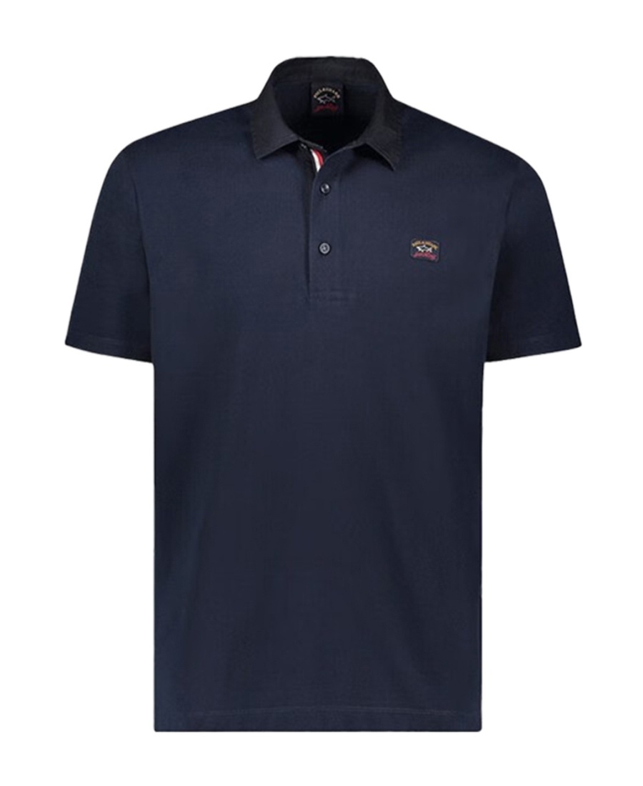 Paul & Shark Polo Shirt In Cotton Piqué In Black