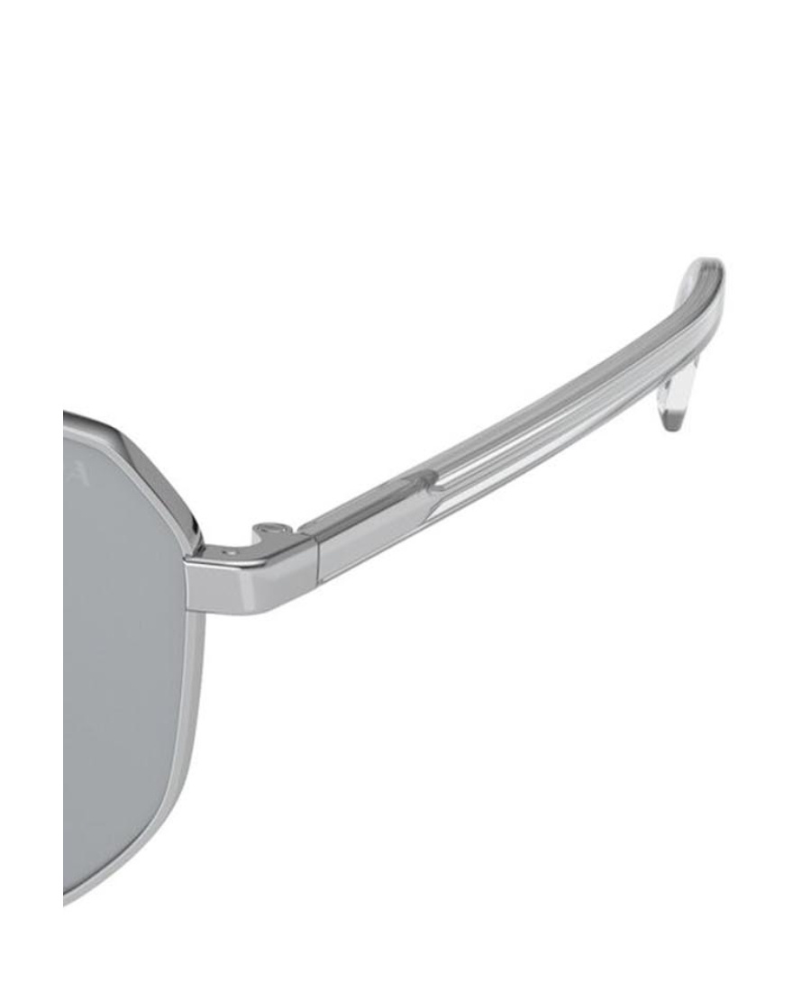 Prada Eyewear Rectangular Frame Sunglasses In Gray