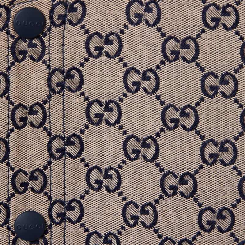 Gucci Children's Gg Canvas Jacket In Brown