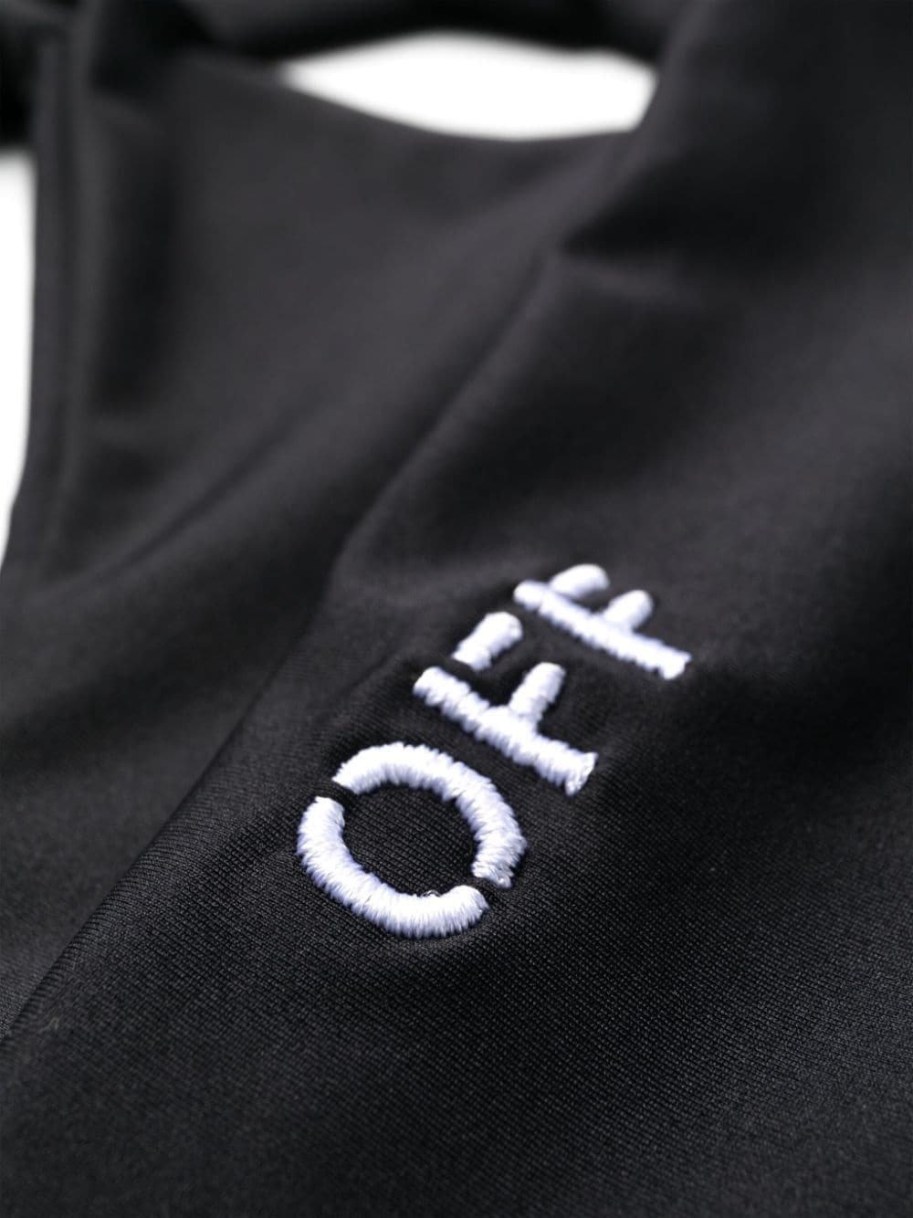 Off-white Embroidered Logo Bikini Set With In Black