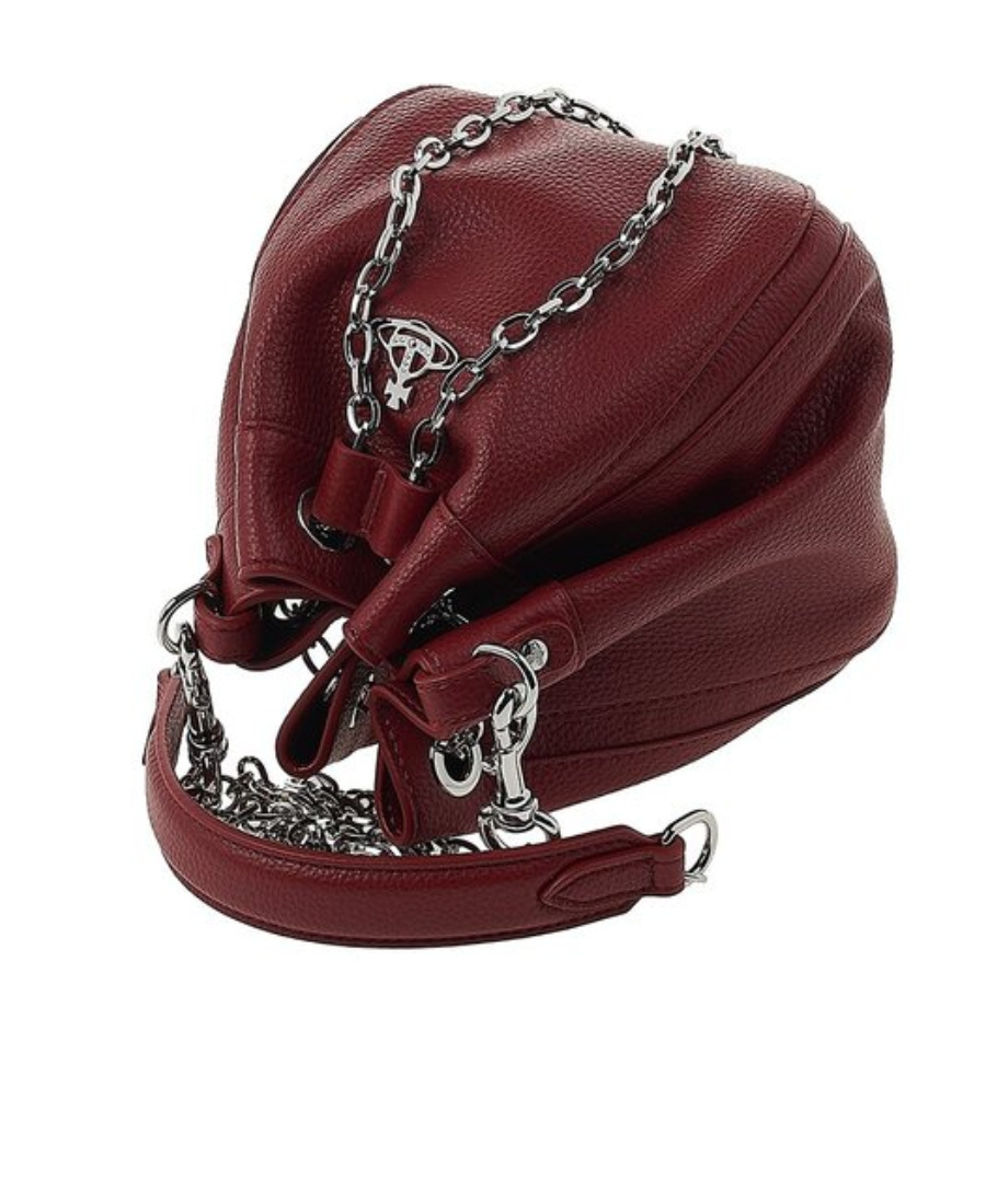 Vivienne Westwood Chain Shoulder Bag In Brown