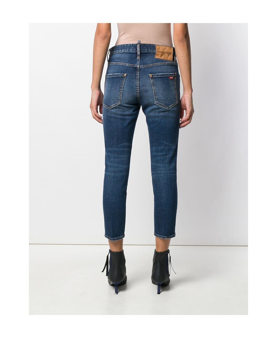 Shop Dsquared2 Nine-point Slim Jeans In Blue