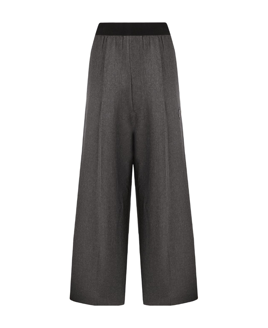We11 Done Wide-legged Casual Pants In Black