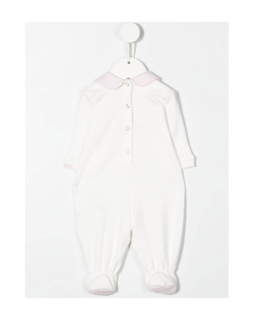 Monnalisa Graphic-print Romper Suit In White