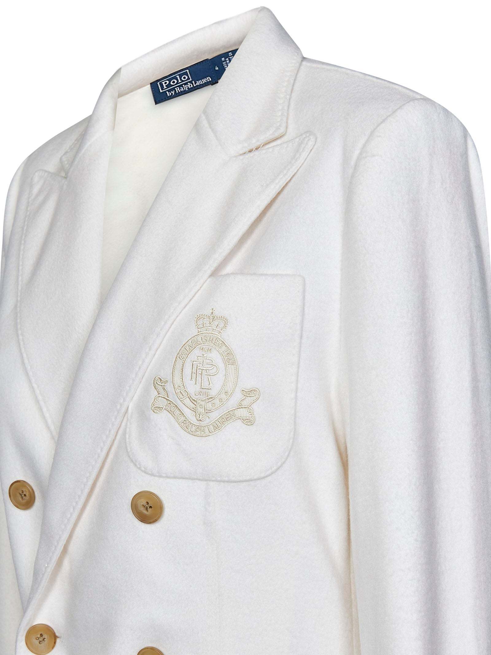 Polo Ralph Lauren Brushed Double-breasted In White