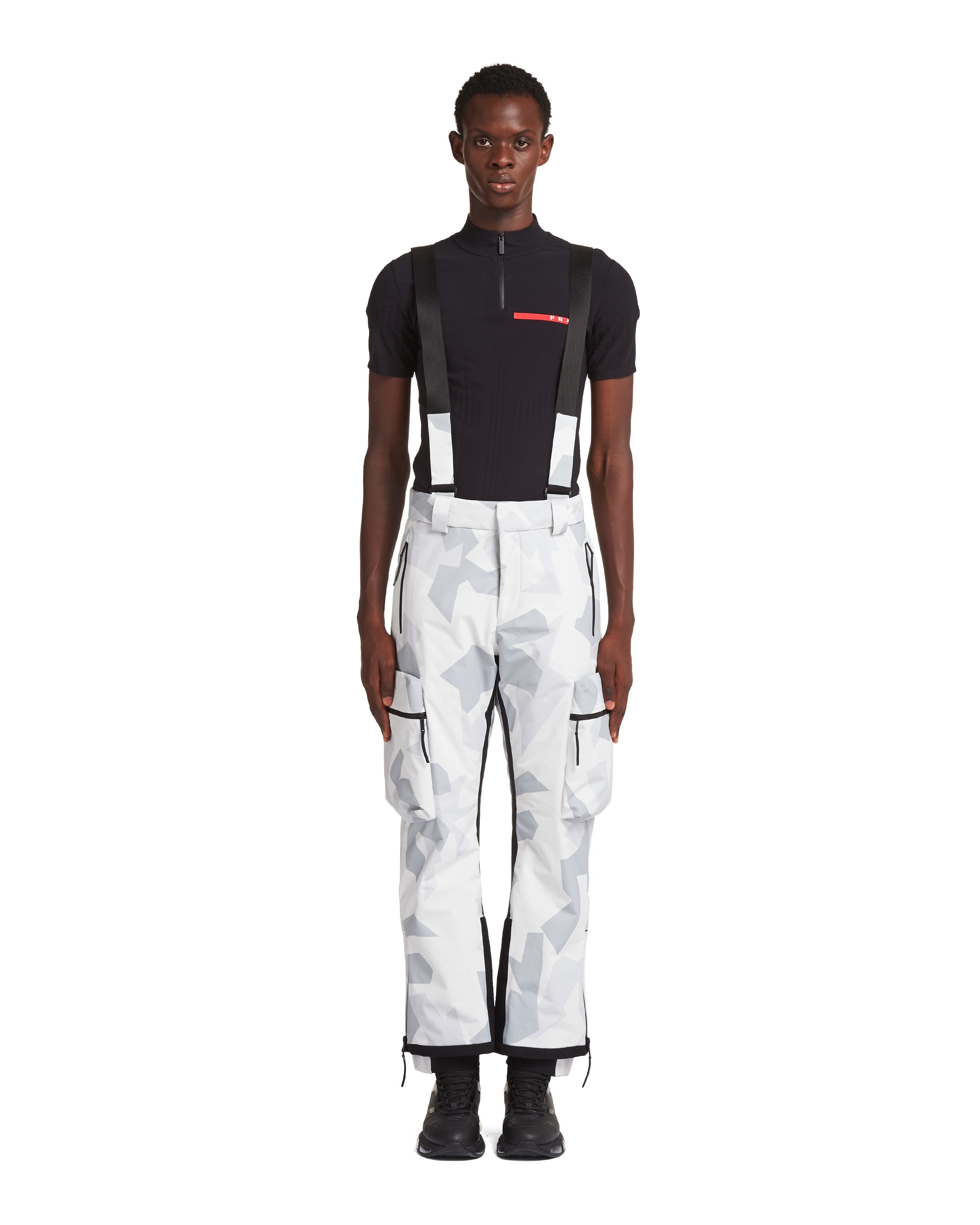 PRADA PRINTED TECHNICAL FABRIC SKI PANTS
