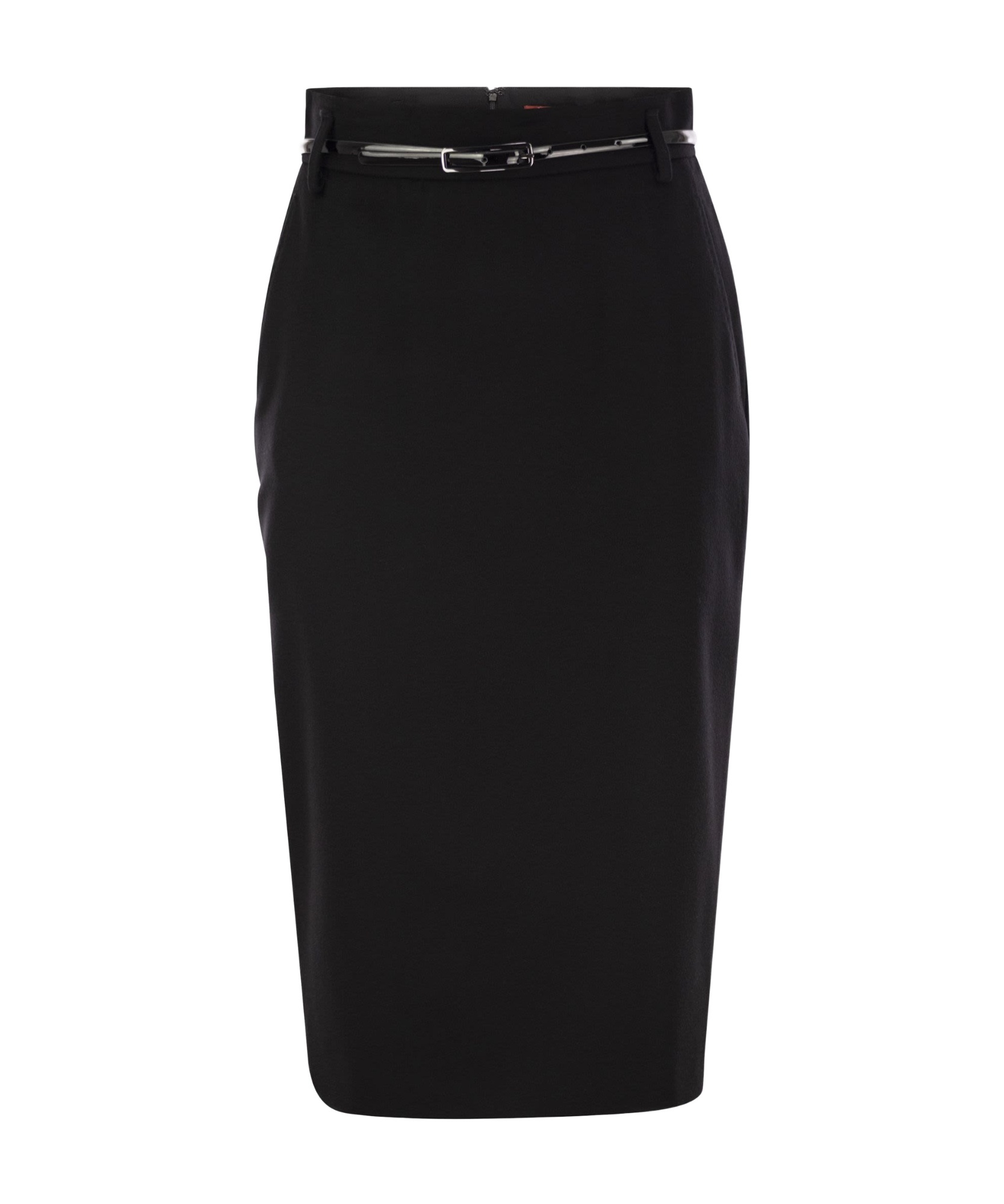 Max Mara Ginseng Midi Skirt In Black