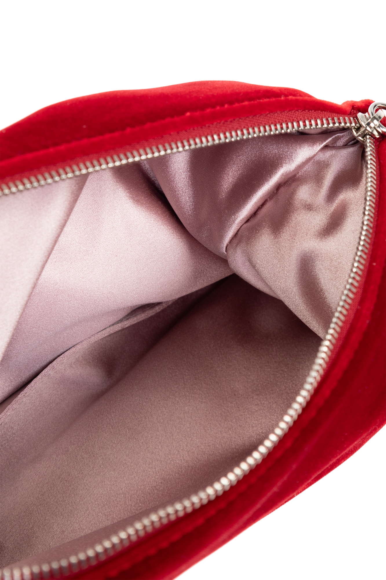 Jimmy Choo Callie Velvet Shoulder Bag In Red