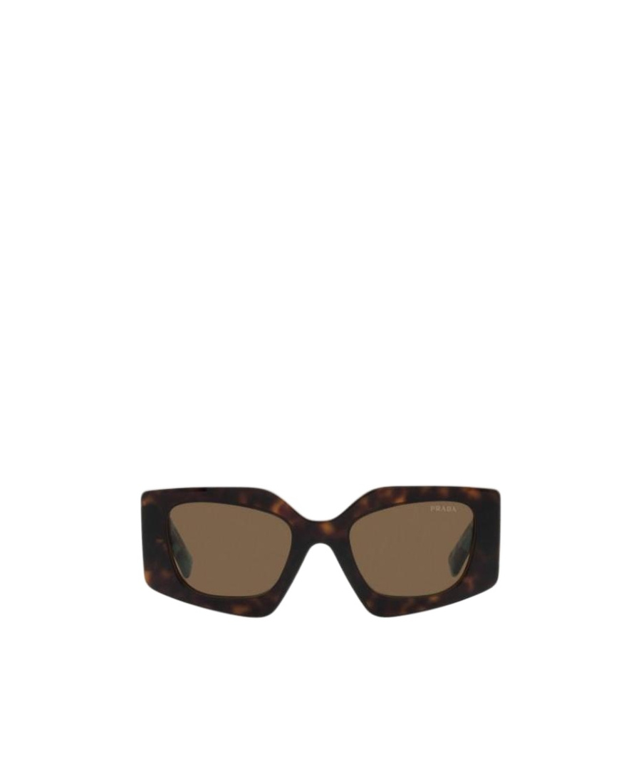 Prada Eyewear Rectangular Frame Sunglasses In Brown