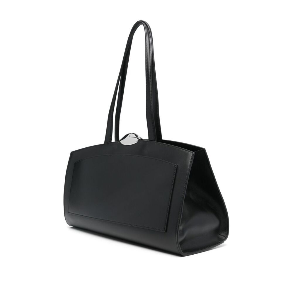 Benedetta Bruzziches Serena Leather Shoulder Bag In Black