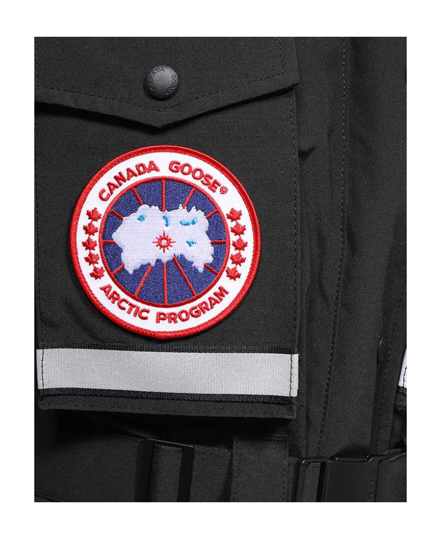 Canada Goose Hooded Parka In Black
