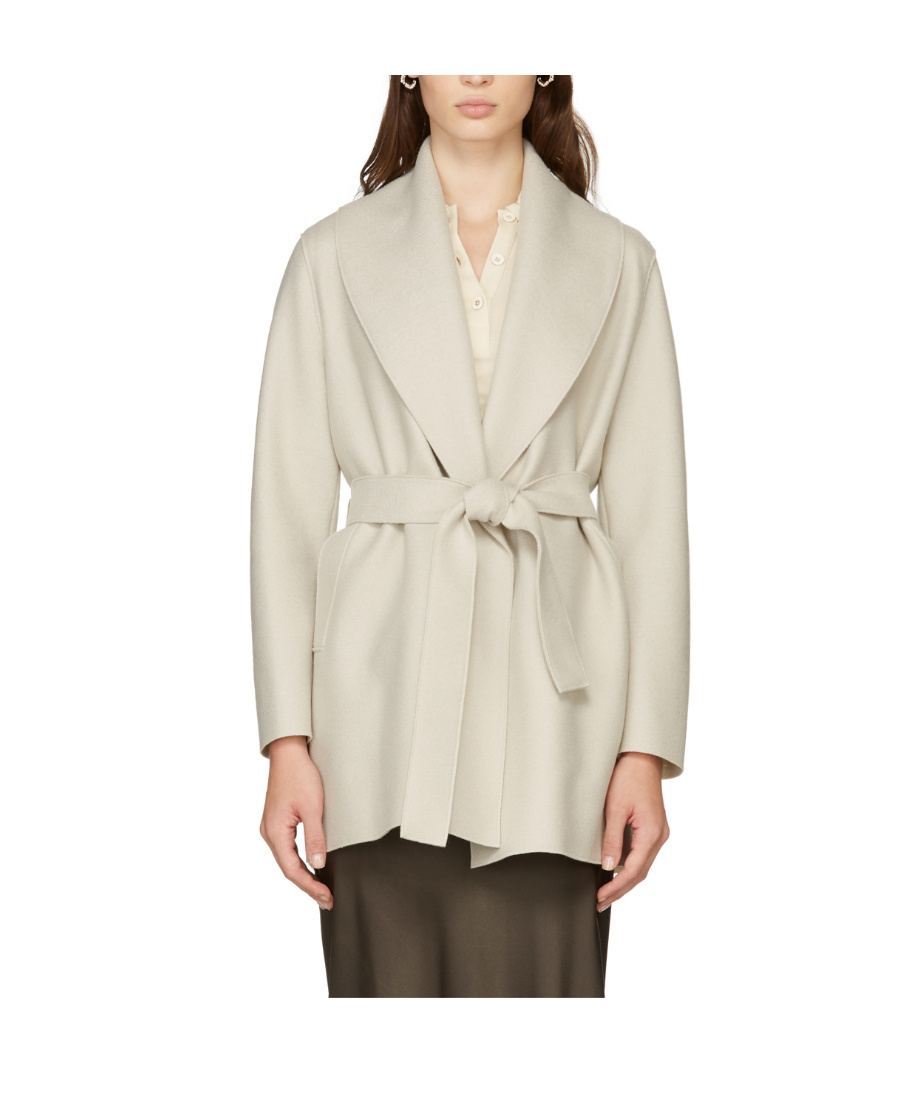 HARRIS WHARF LONDON LOGO WAIST SHORT COAT