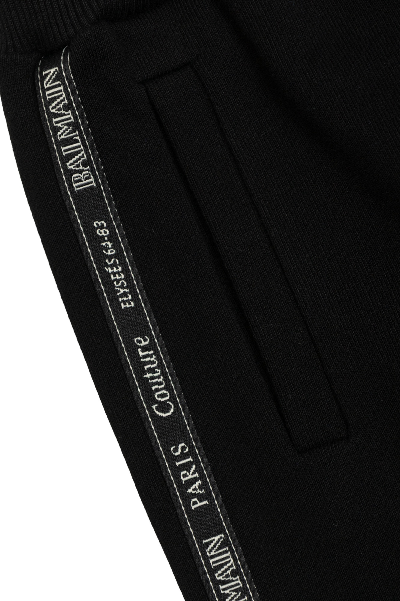 Balmain Straight-leg Casual Pants In Black