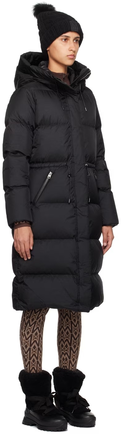 Mackage Padded Down Hooded Jacket In Black