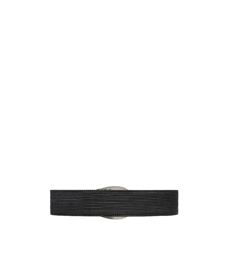 Shop Gucci Dionysus Ribbed Wide Belt In Black