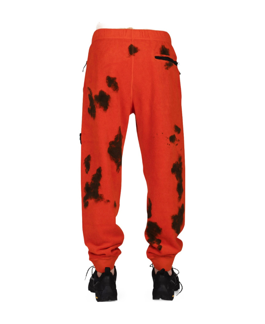 Stone Island Compass-patch Track Pants In Red