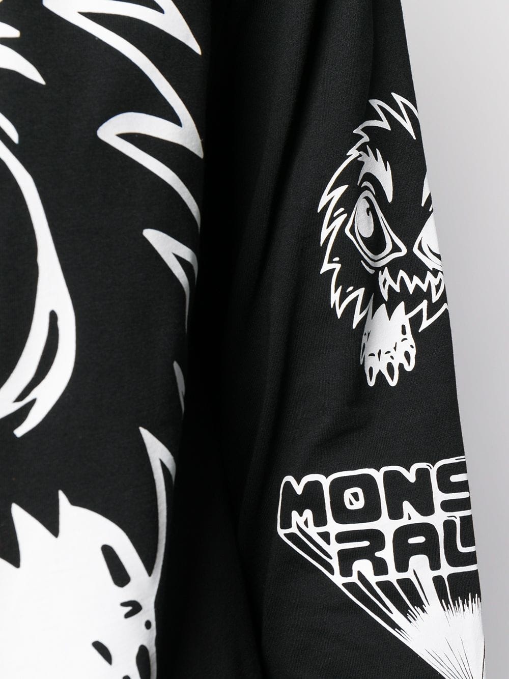 Mcq By Alexander Mcqueen Monster Pattern Printed Dress In Black