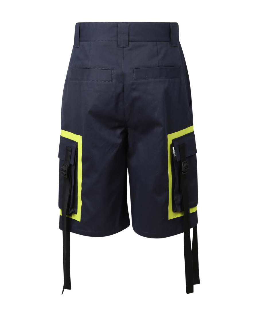 Msgm Tassel-detail Knee-length Shorts In Black