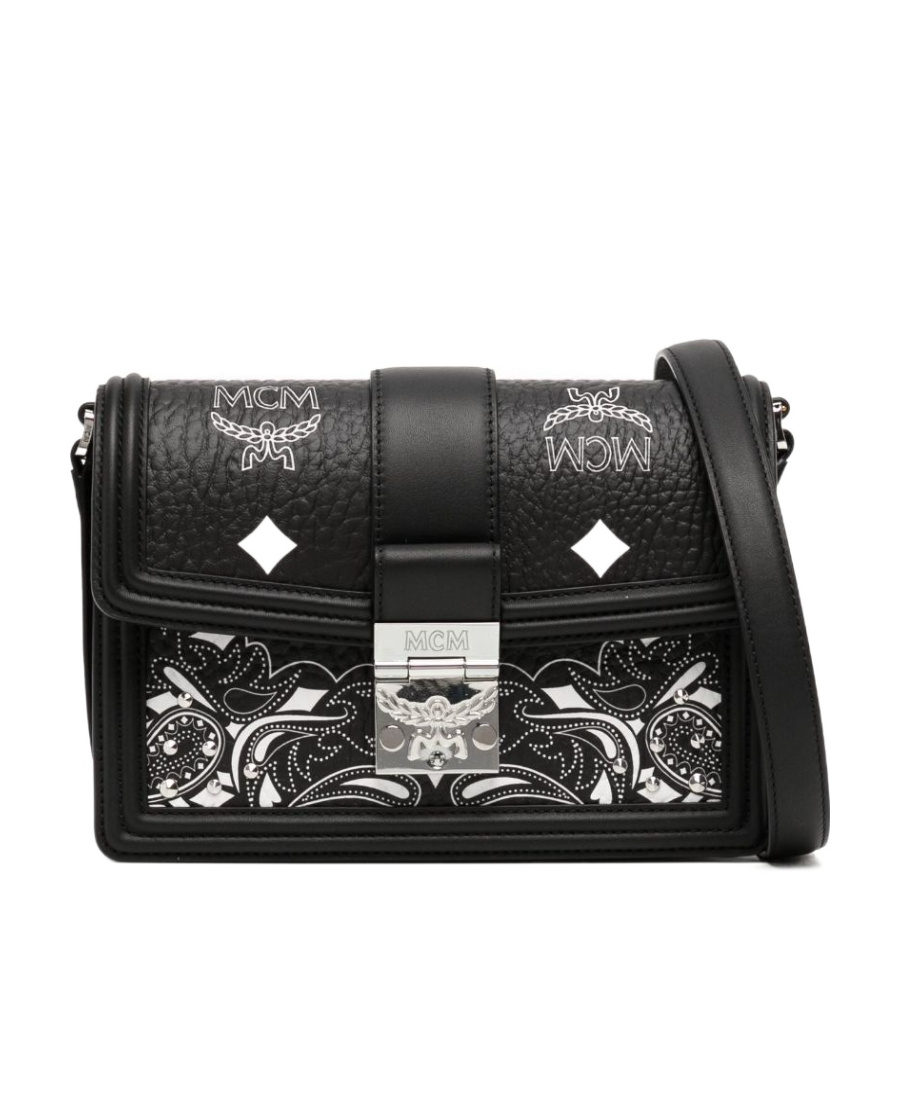 Mcm Tracy Small Shoulder Bag In Black