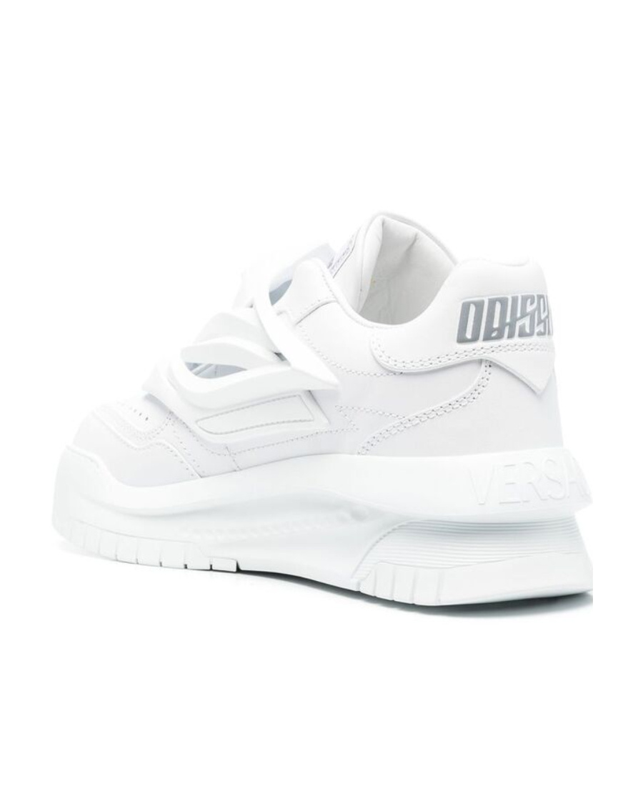 Versace Odissea Caged Rubber Medusa Sneakers In White
