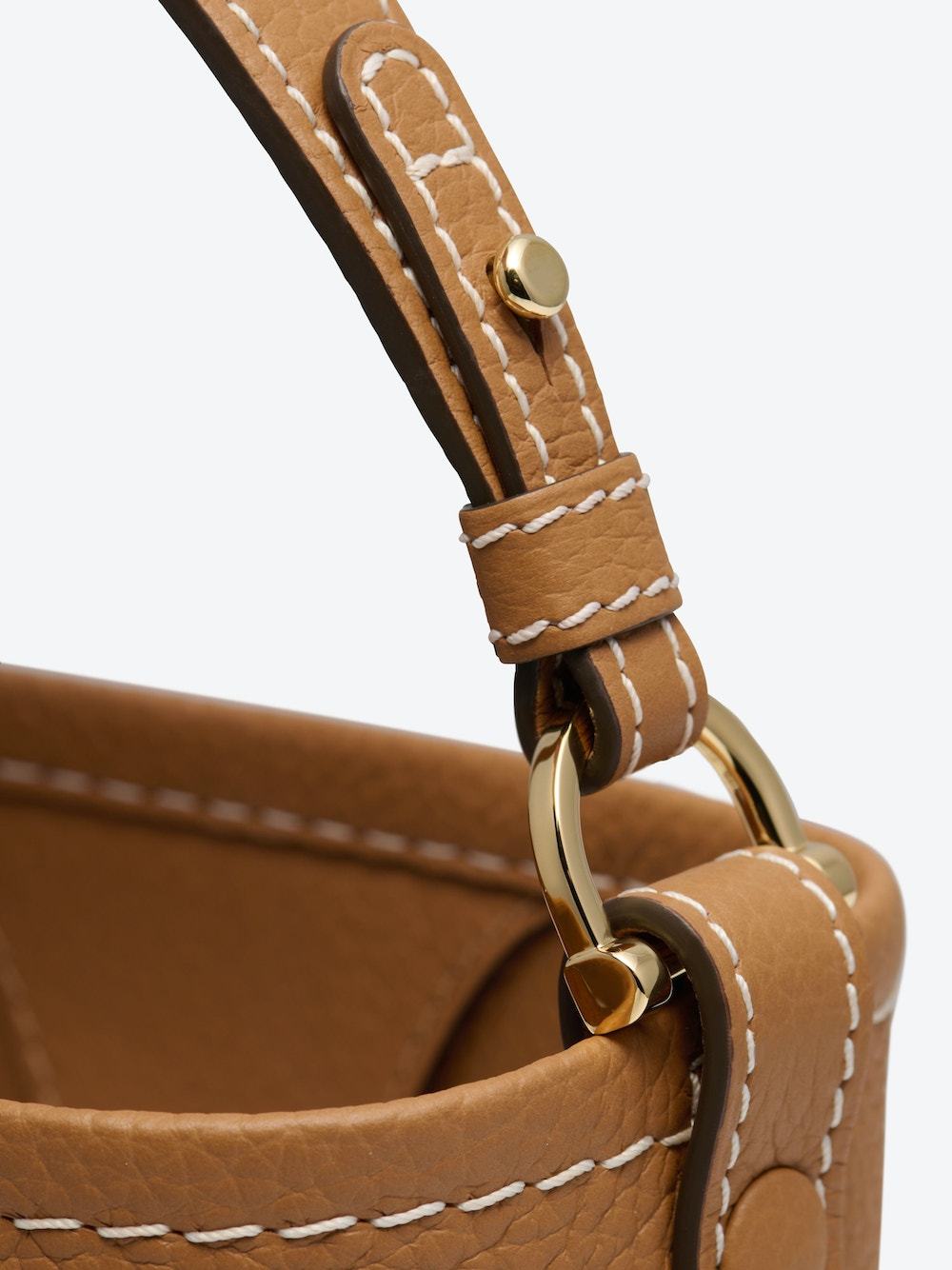 Delvaux Press The Button Handbag In Brown