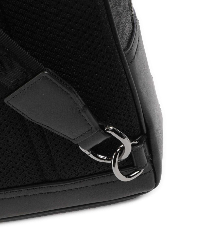 Michael Kors Hudson Sling Bag Imitation Leather Black In Black