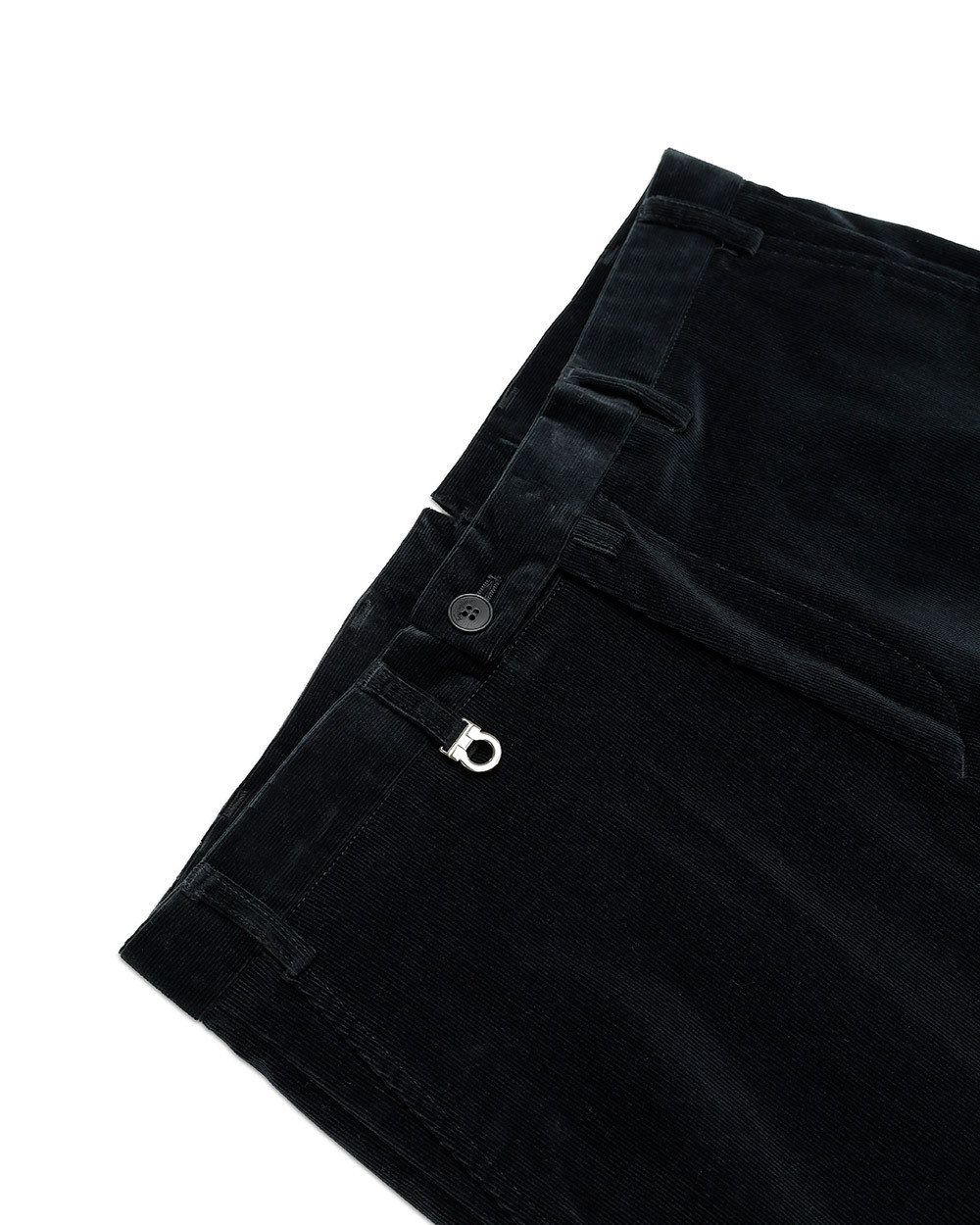 Ferragamo Straight Casual Pants In Black