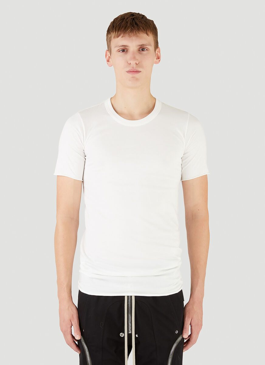 Rick Owens Short-sleeved T-shirt In White