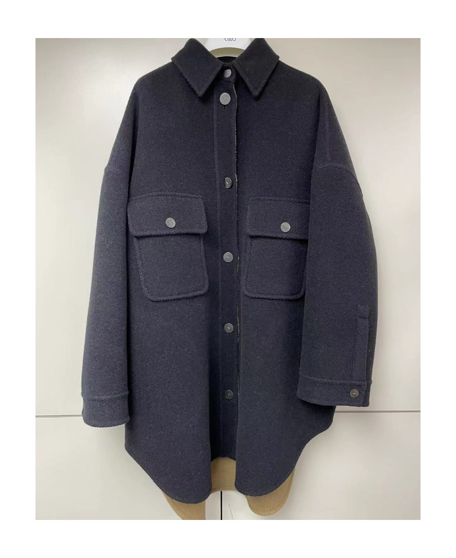 Loewe Large Profile Wool Jacket In Black