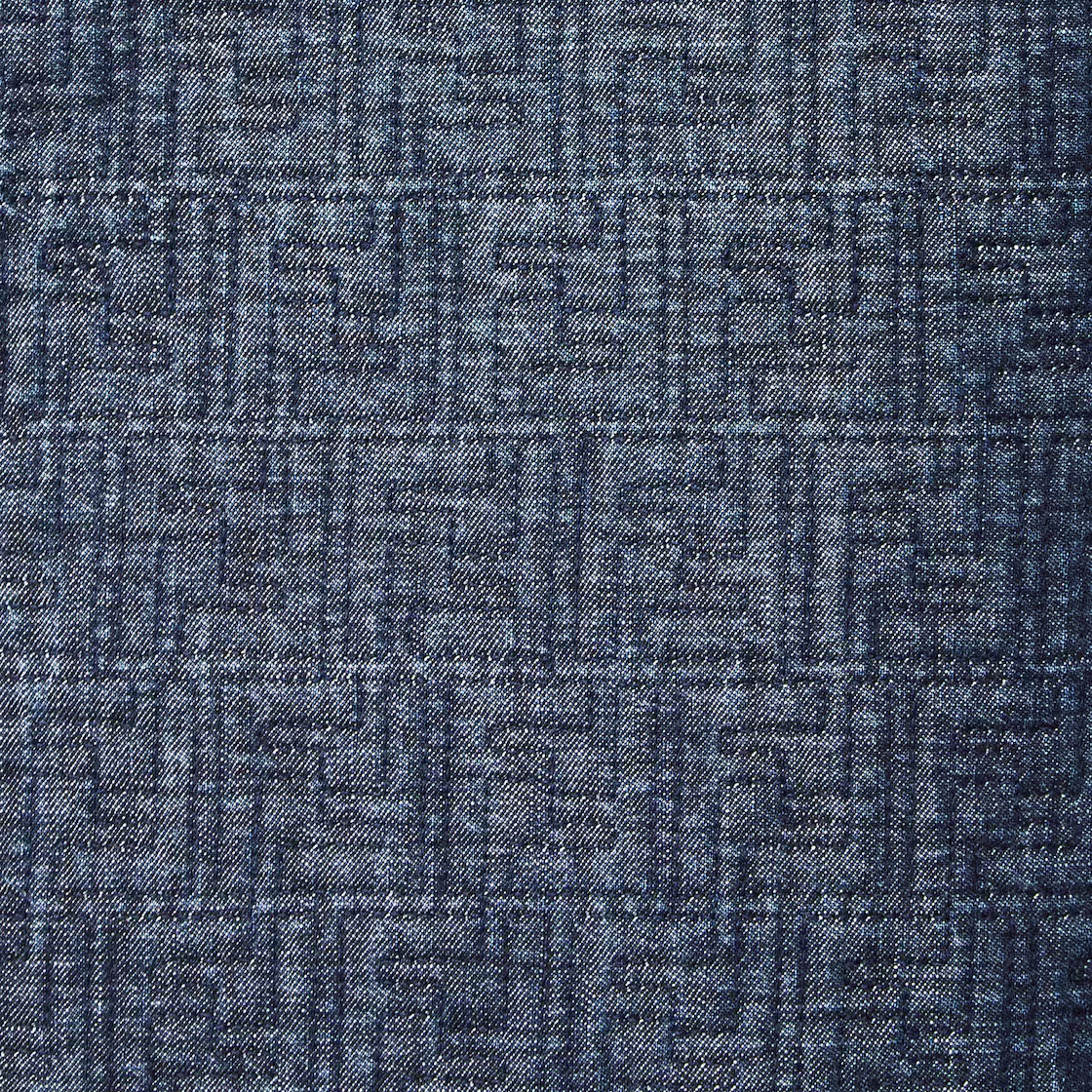 Fendi Long-sleeved Denim Jacket In Blue