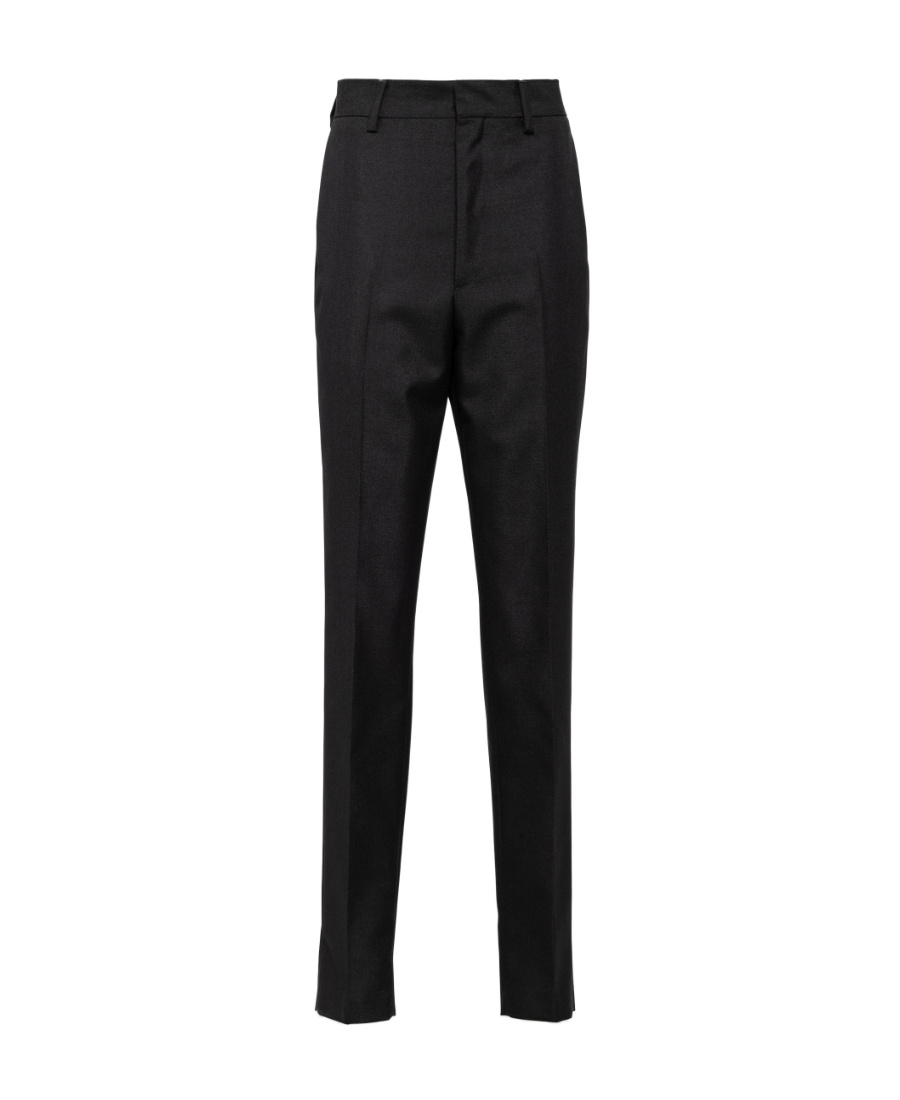 Prada Mohair Wool Trousers In Black