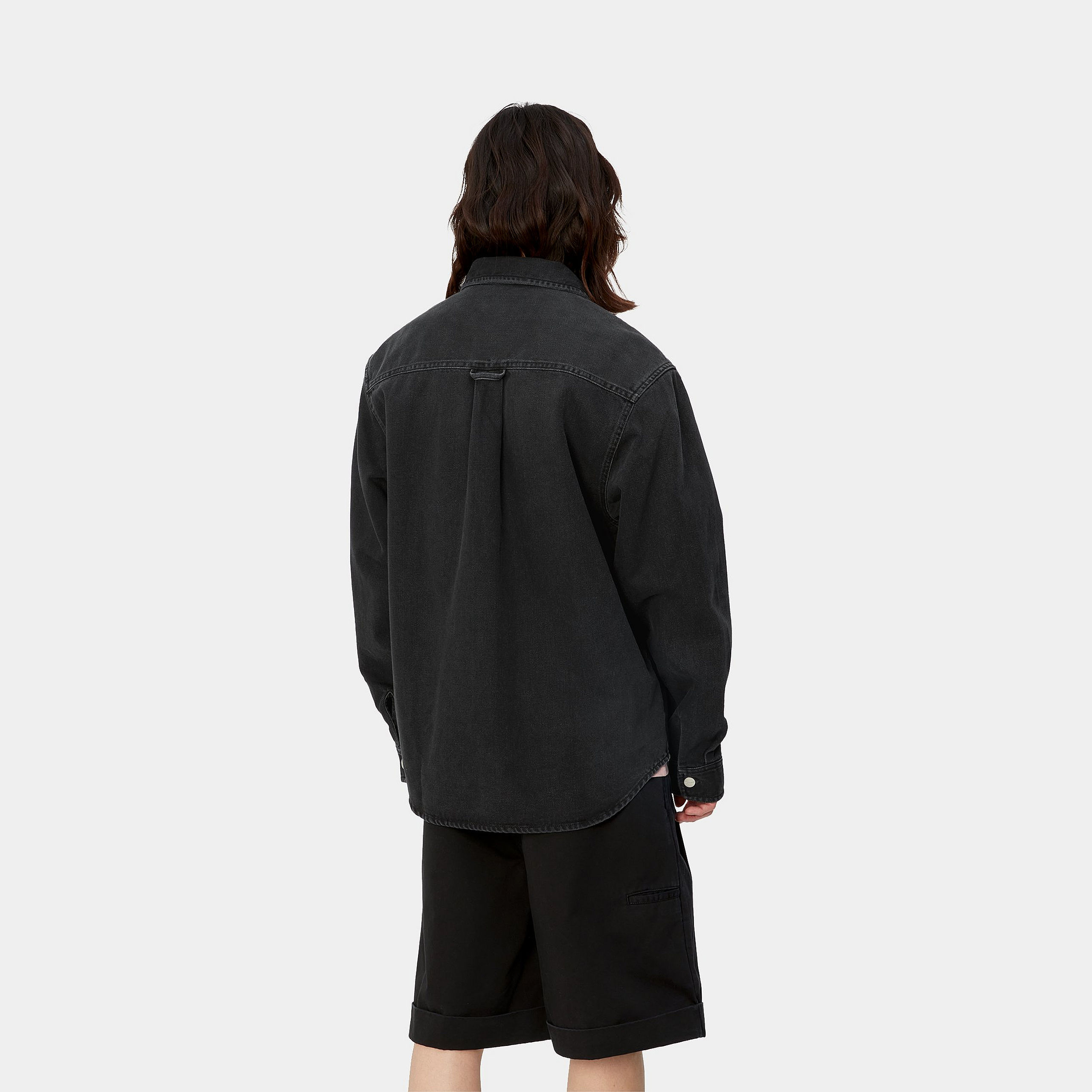 Carhartt Wip Classic Button-up Shirt Jacket In Black