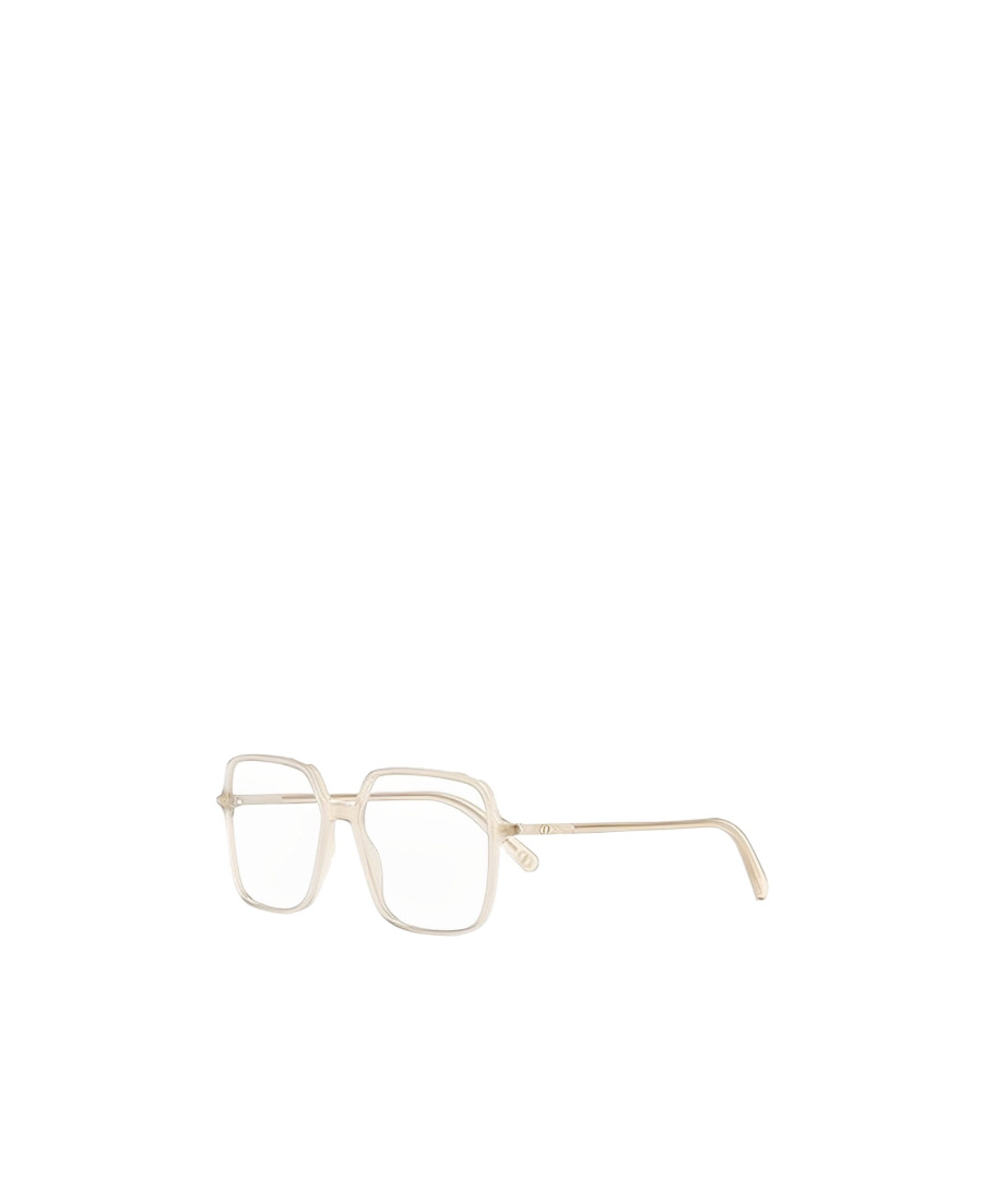 Dior Eyewear Square Framed Optical Glasses In White