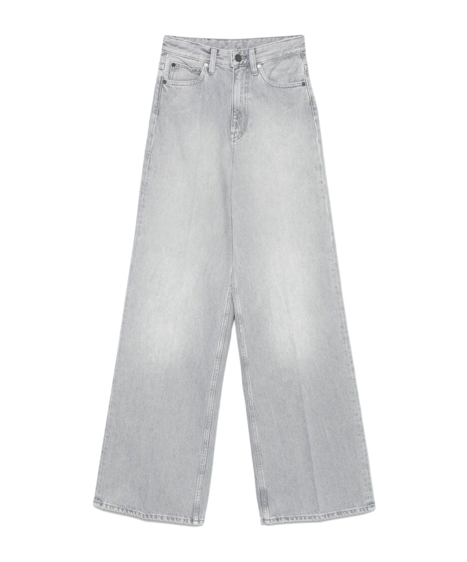 Shop Calvin Klein Belt-loop Jeans In Gray