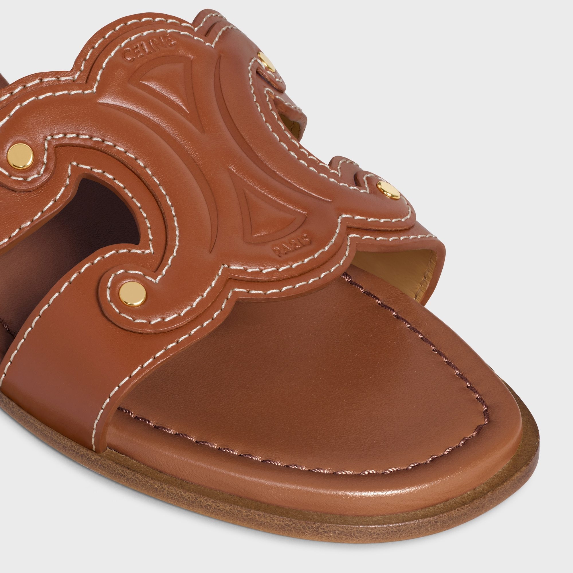 Celine Marina Mule In Calfskin