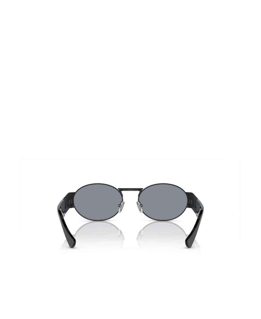 Versace Eyewear Oval Frame Sunglasses In Gray