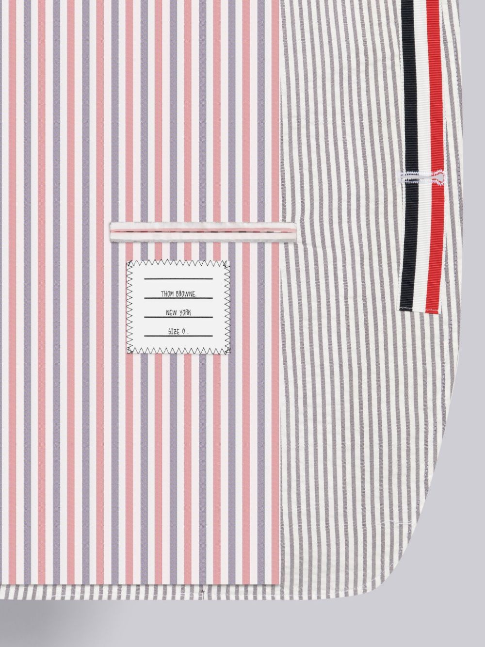Shop Thom Browne Seersucker Single-breasted Blazer In White