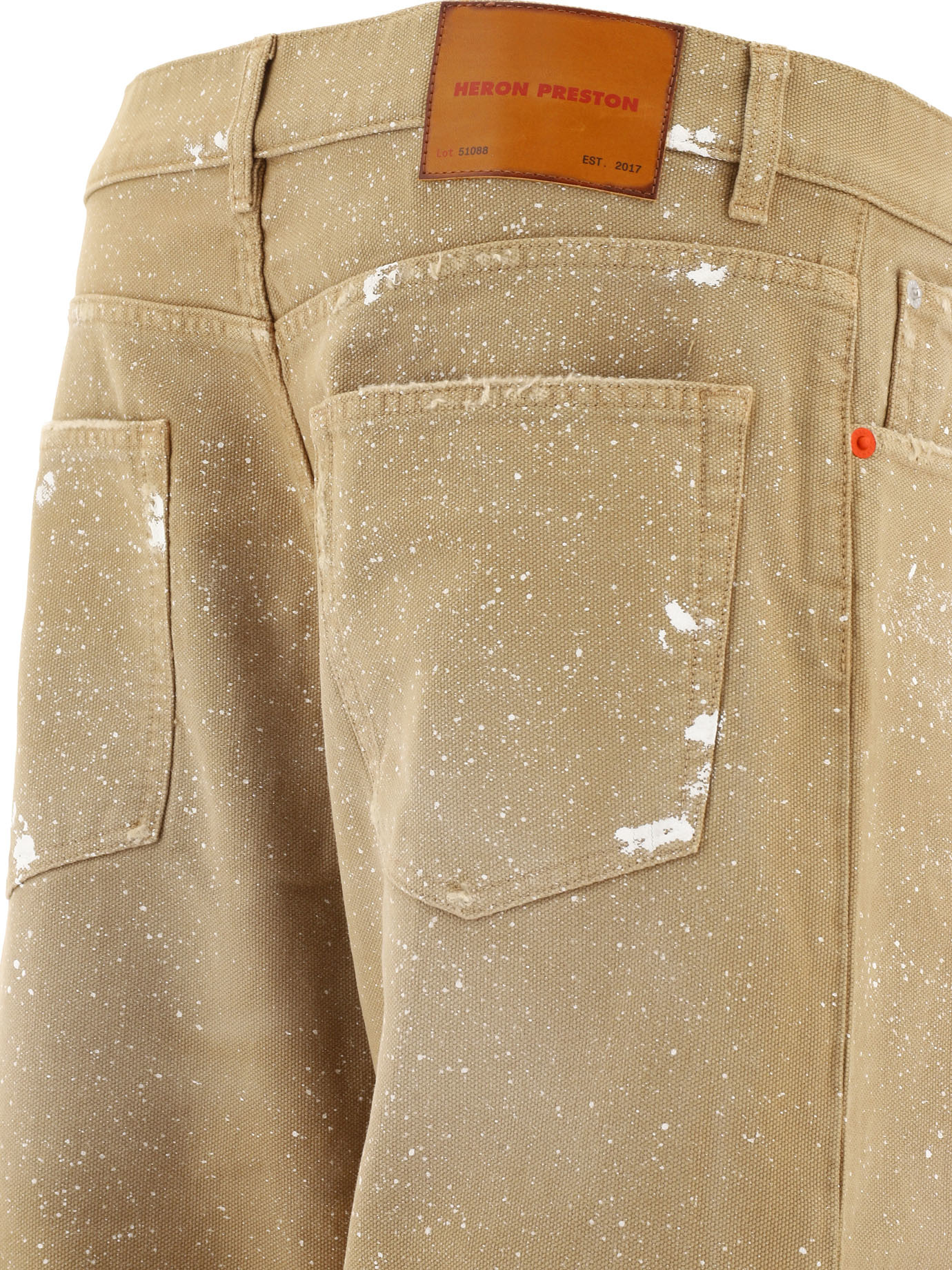 Heron Preston Five Pocket Slacks In Brown