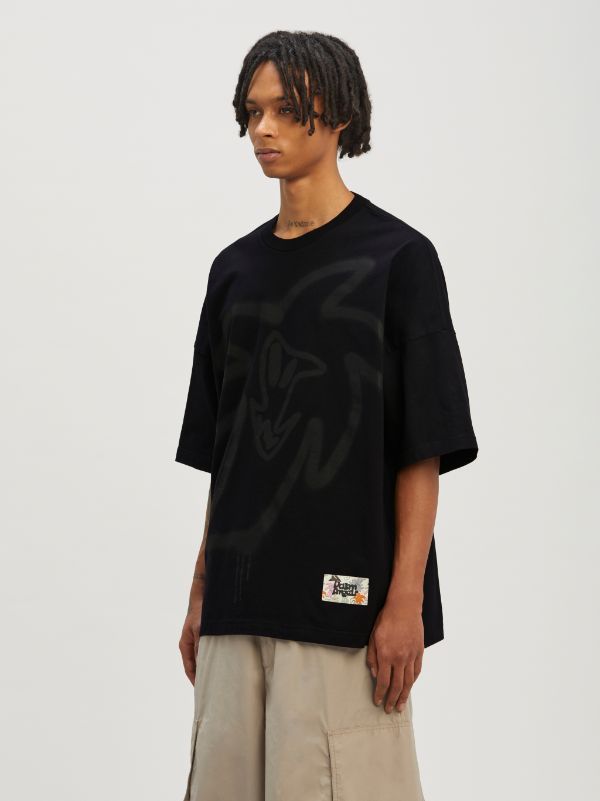 PALM ANGELS GRAFFITI-PRINT ORGANIC COTTON T-SHIRT