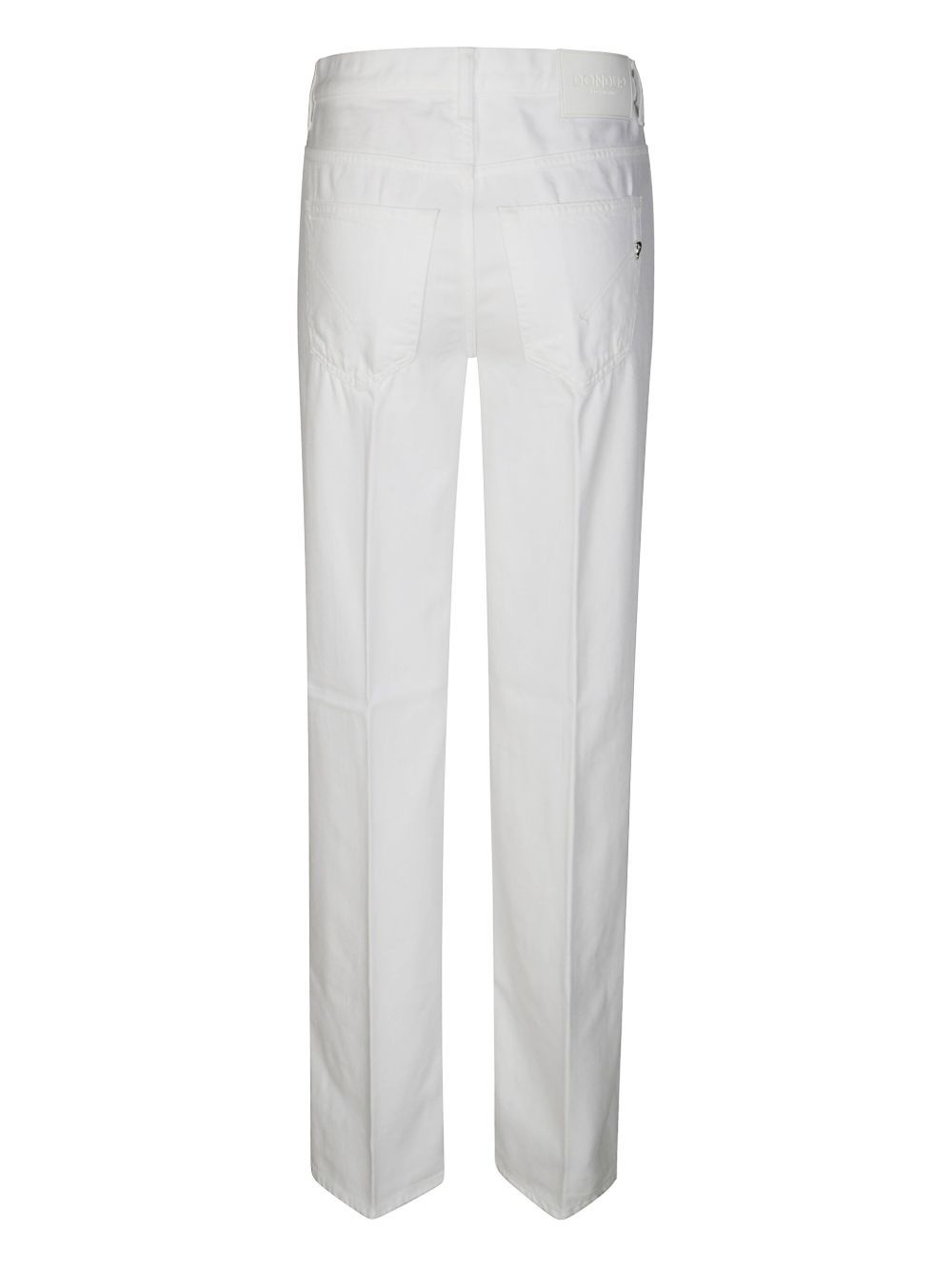 Dondup Jacklyn Trousers With Pockets And Loops In White
