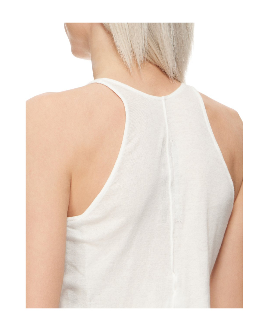 Rick Owens Strap-embellished Asymmetric Tank Top In Black