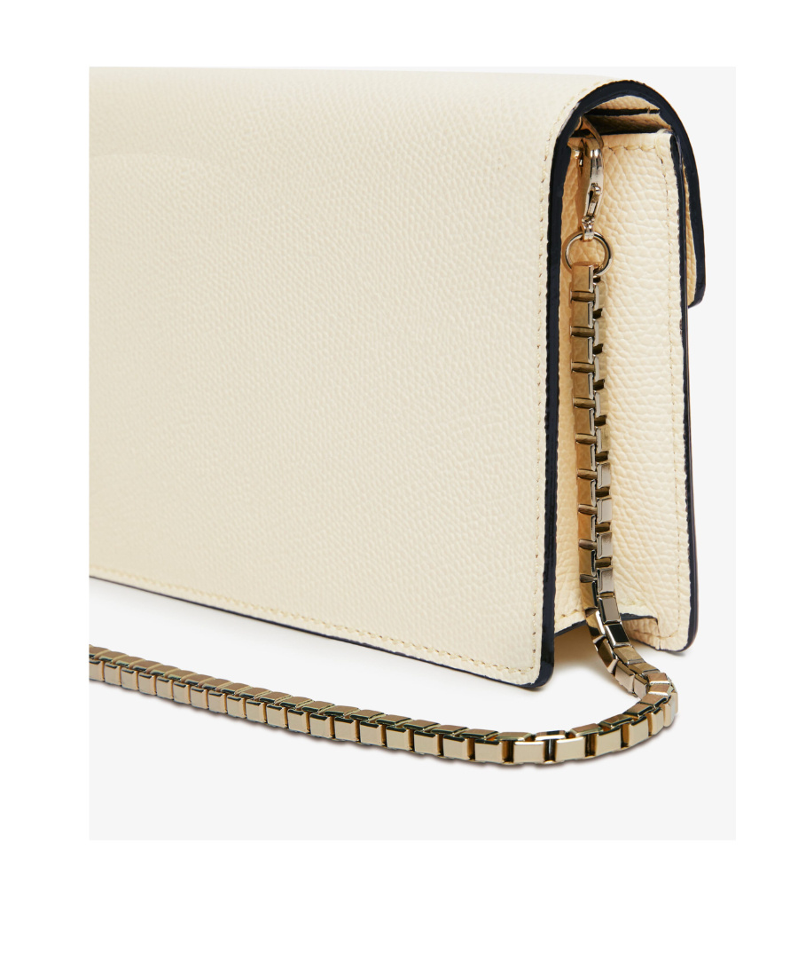 Valextra Iside Leather Clutch Bag In Nude