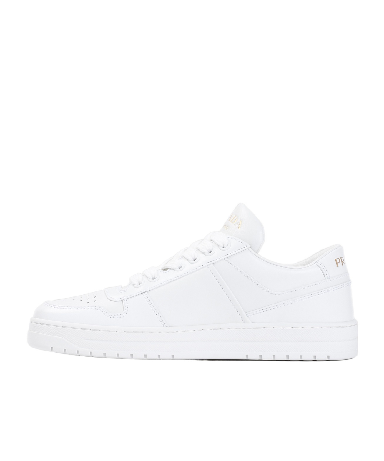 Prada Lace-up Low-cut Casual Shoes In White