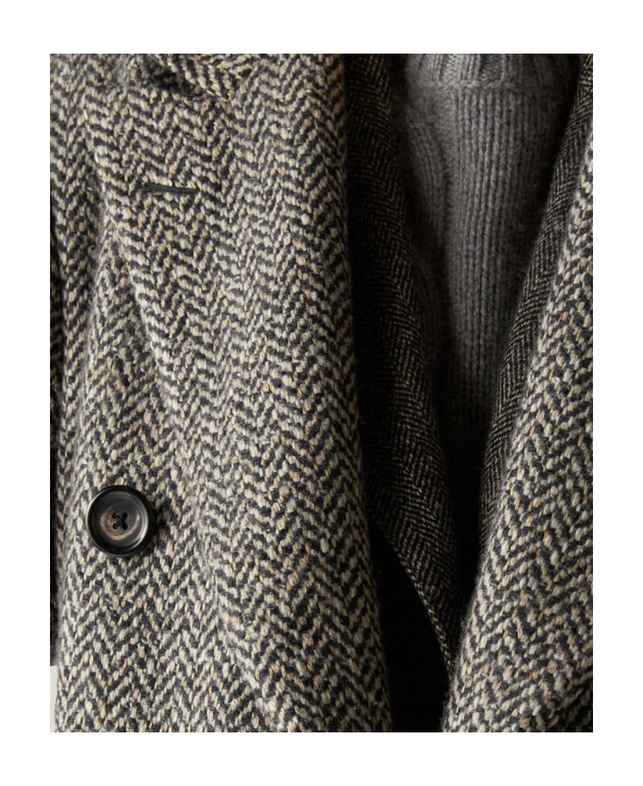 Loro Piana Herwin Double Breasted Coat In Gray