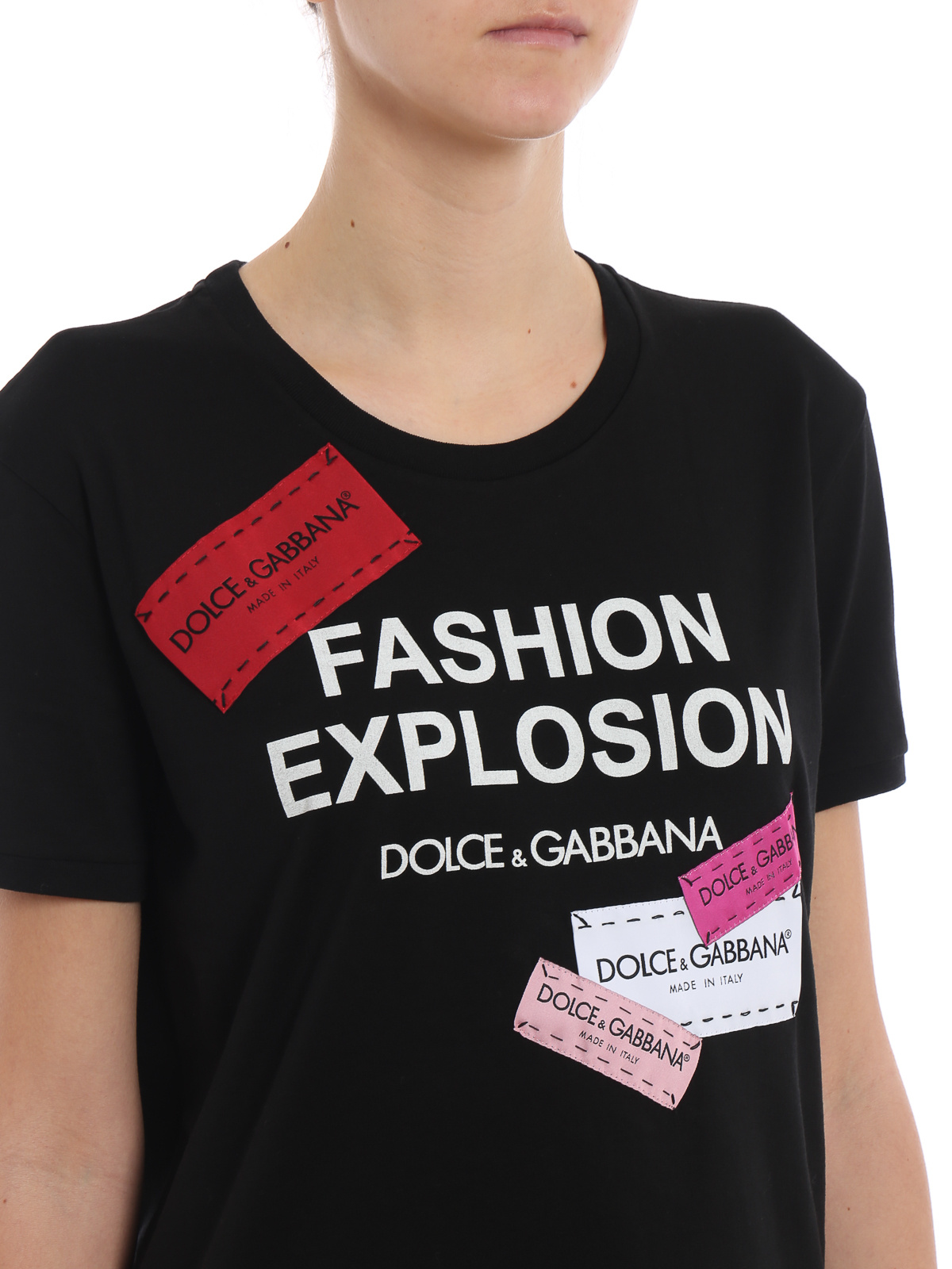 Dolce & Gabbana Fashion Explosion T-shirt In Black